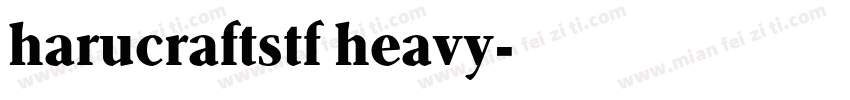 harucraftstf heavy字体转换